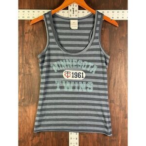 Victoria's Secret PINK‎ Minnesota Twins MLB 5th And Ocean Tank Top Gray Medium